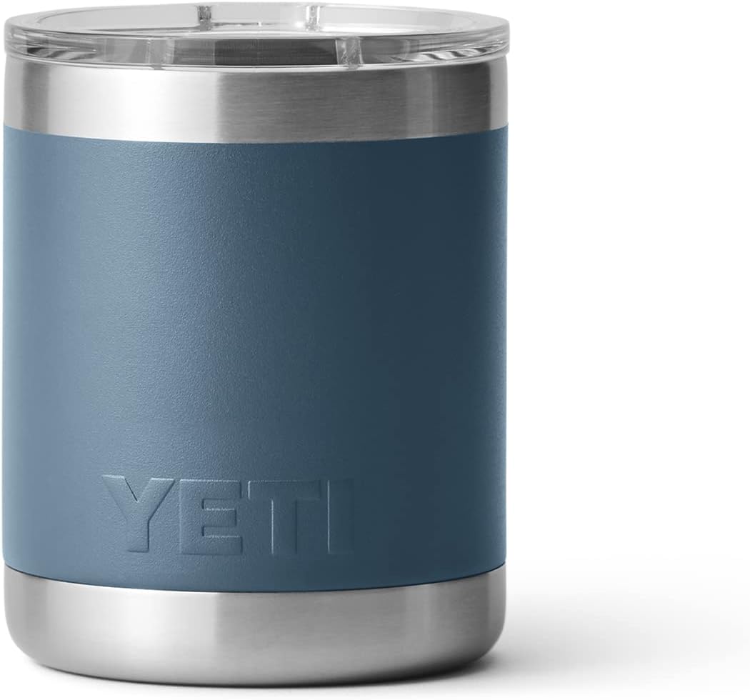 YETI Rambler 10 oz Lowball – Nordic Blue | Vacuum Insulated Stainless Steel with MagSlider Lid