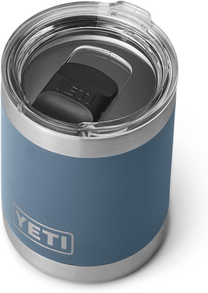 YETI Rambler 10 oz Lowball – Nordic Blue | Vacuum Insulated Stainless Steel with MagSlider Lid