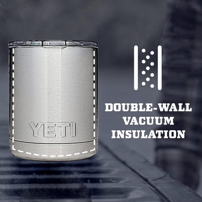 YETI Rambler 10 oz Lowball – Nordic Blue | Vacuum Insulated Stainless Steel with MagSlider Lid